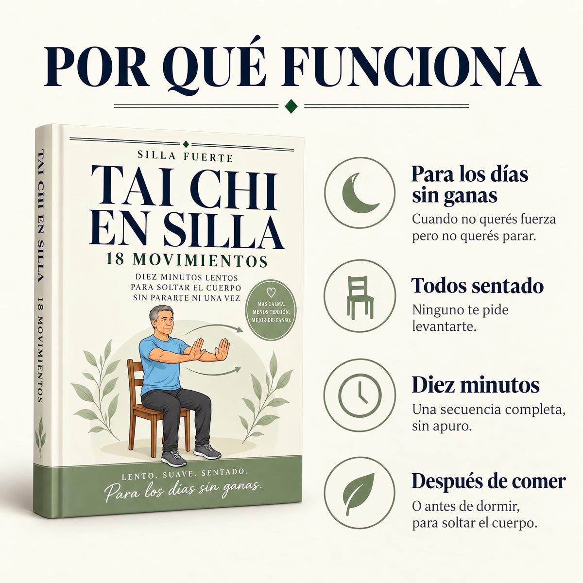 Por qué funciona: para los días sin ganas, todos sentado, diez minutos