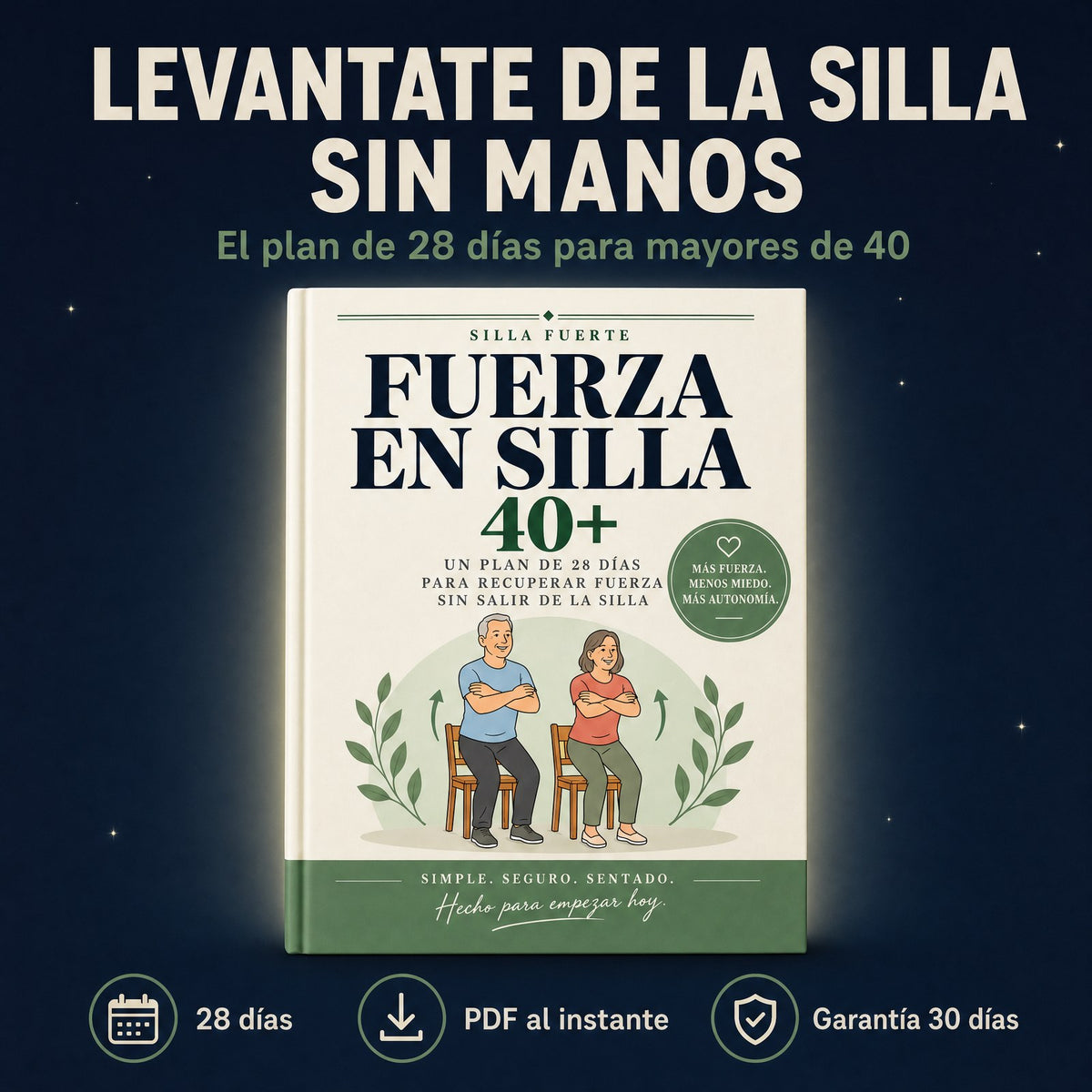 Fuerza en Silla 40+ (guía digital en PDF)