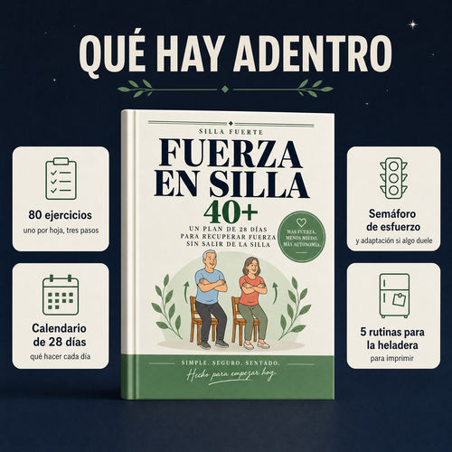 Fuerza en Silla 40+ (guía digital en PDF)