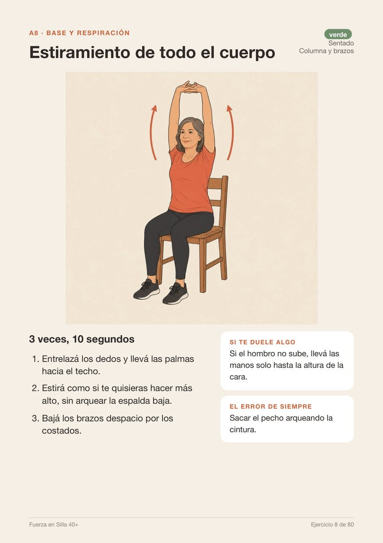 Estiramiento de todo el cuerpo