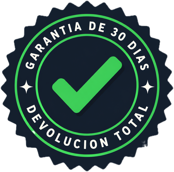 Garantía de 30 días, devolución total