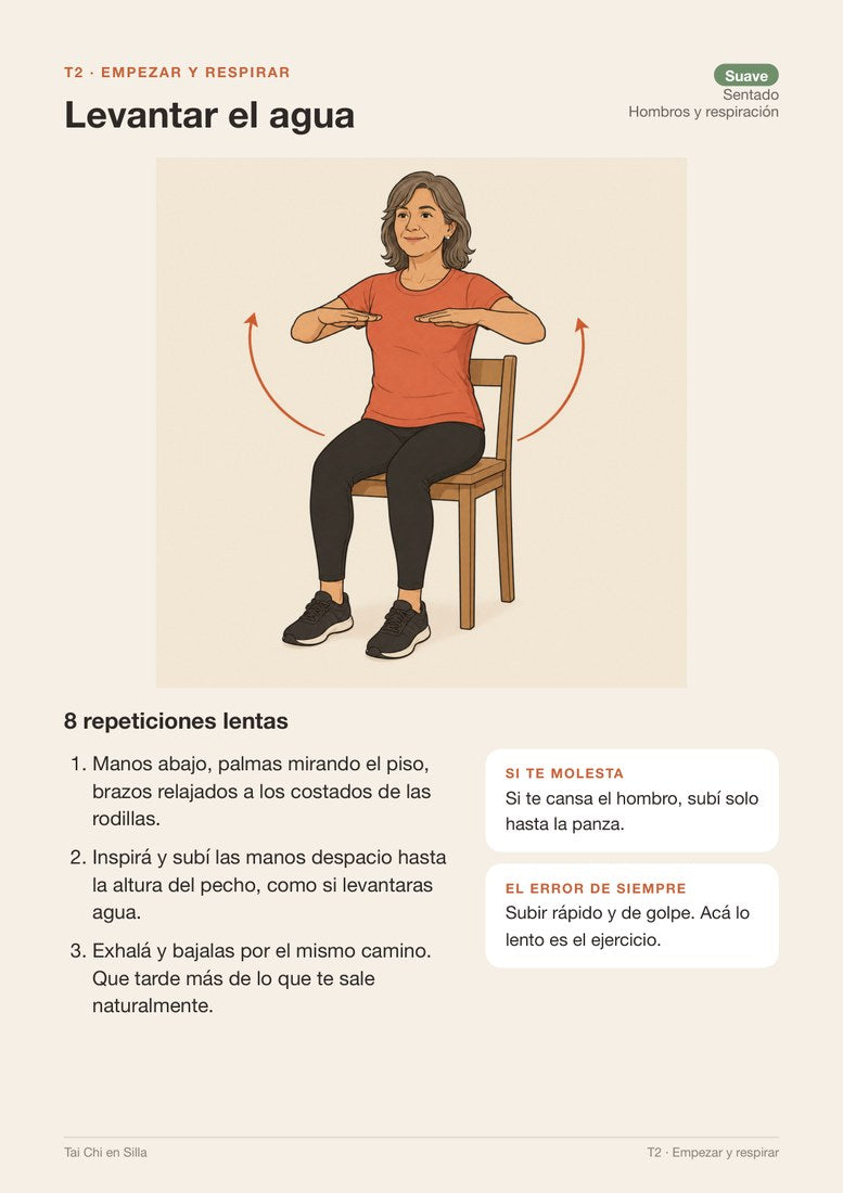 Levantar el agua